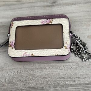 Floral Purple and Cream Women's Bag